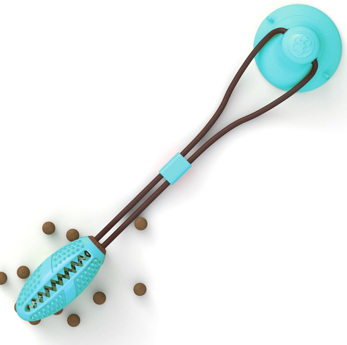 "TugToy" - Saug-Ballspielzeug. Für Zahnreinigung und Fütterrung (50% Rabatt).