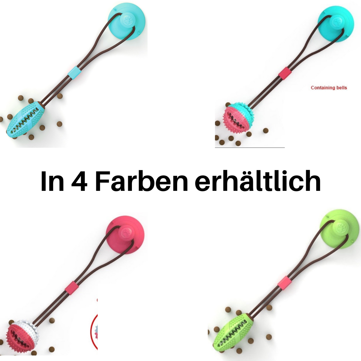 "TugToy" - Saug-Ballspielzeug. Für Zahnreinigung und Fütterrung (50% Rabatt).